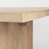 Aida 84'L x 42'W Rectangular Dining Table | Modern | Light Brown Wood | Seats 8, by Mercana, 84" length x 42" width x 30" height thumbnail 9