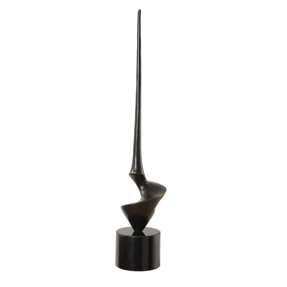 All Twisted Bronze Sculpture, Figurines & Statue by Uttermost, 4.75" width x 20.75" height x 4.25" depth View 3