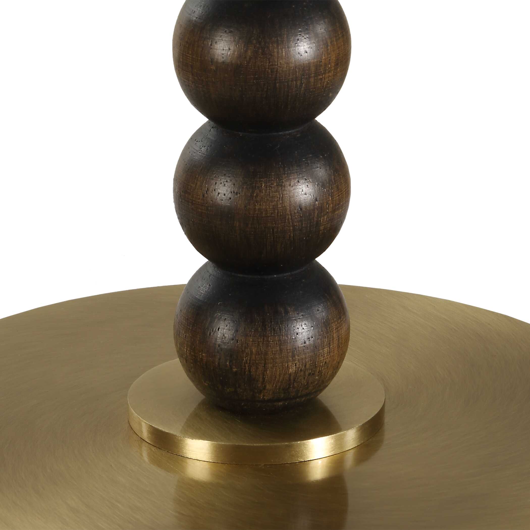 Gallus Wood Spheres Table Lamp large image 