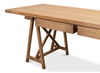 Sawhorse Desk, Natural Polished Old Pine, by Sarreid, 87" length x 33" width x 30" height thumbnail 7