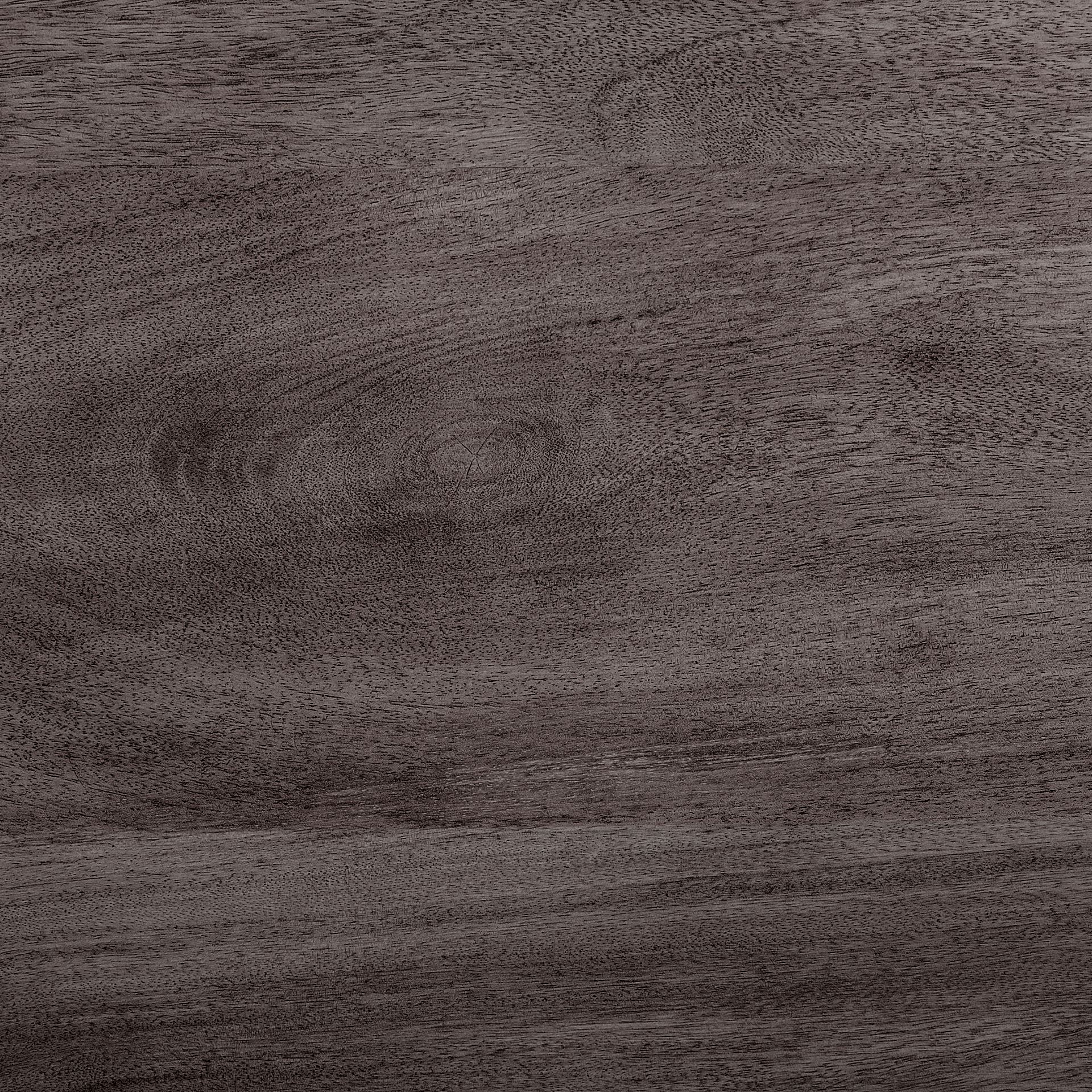 Crossman 60' Round Dark Brown/Gray Solid Wood Table Top & Base Dining Table, by Mercana, 60" length x 60" width x 30" height View 3