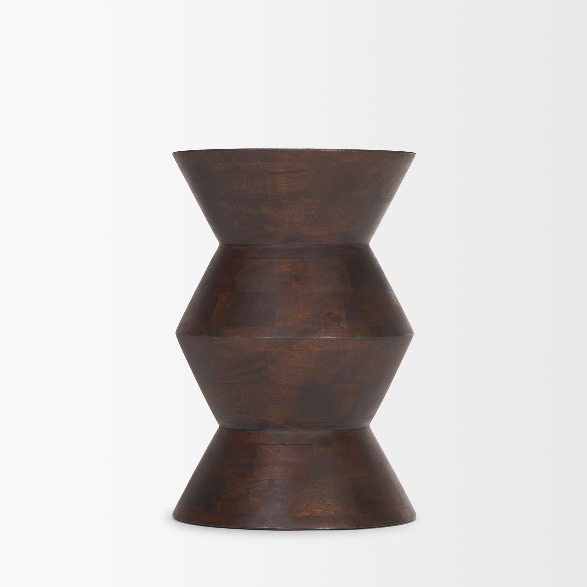 Odessa Dark Brown Wood Accent Table large image 