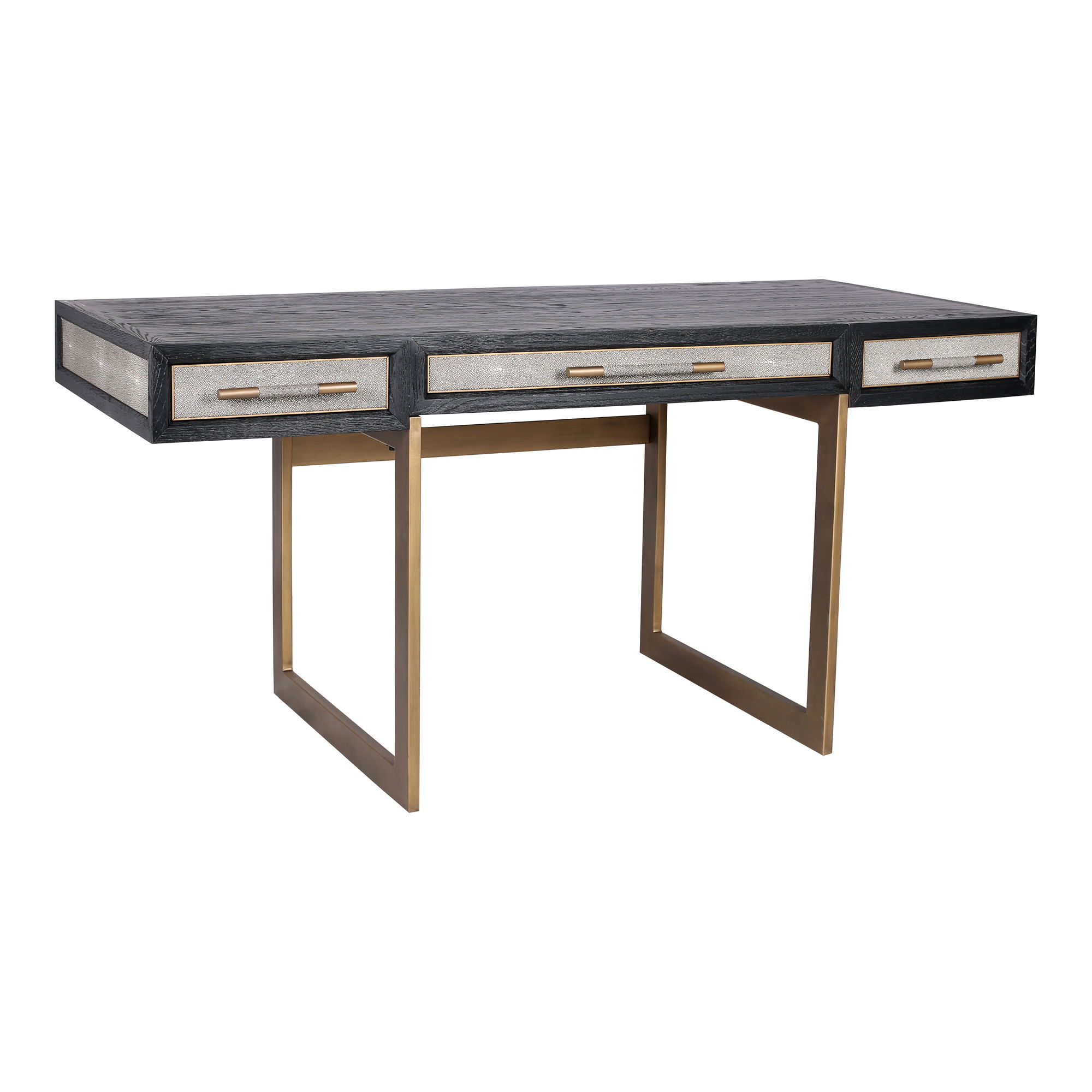 Mako Desk Grey, by Moe's Home, 63" width x 30" height x 27.5" depth View 2