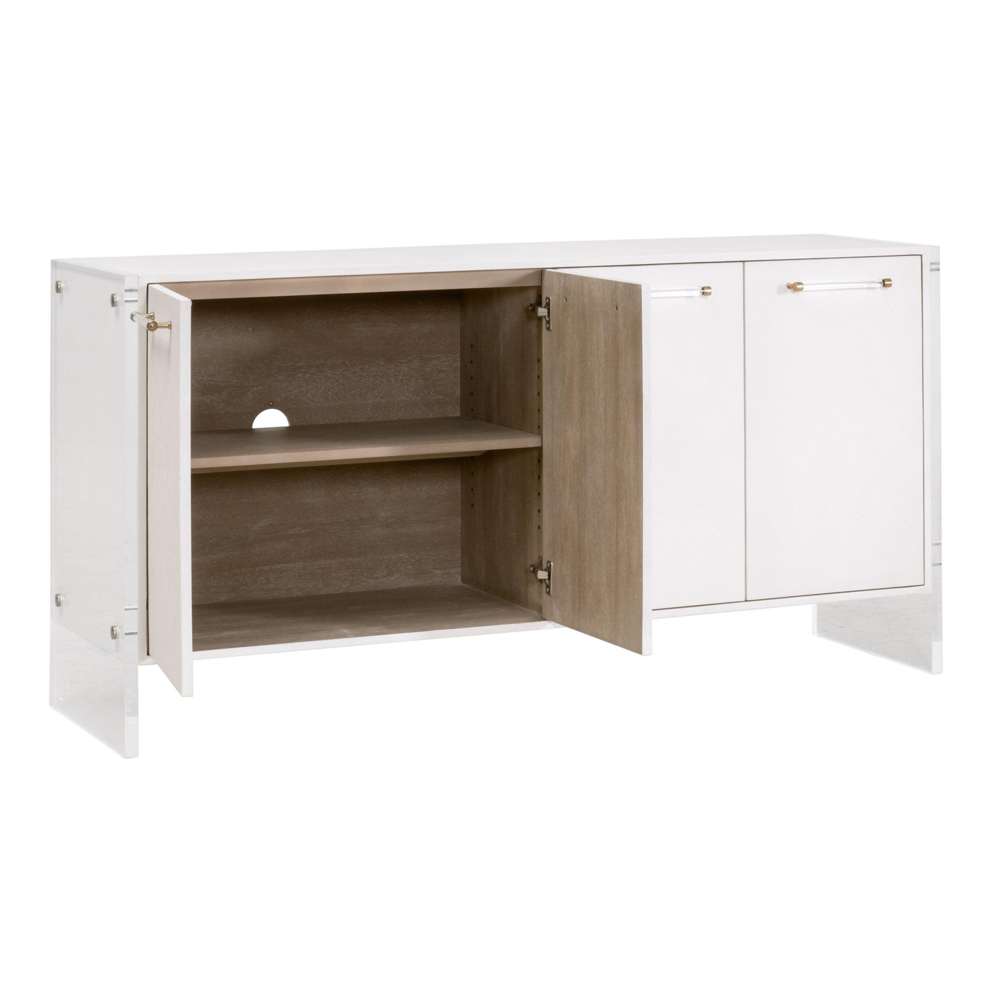 Sonia Shagreen Media Sideboard, Cabinets & Sideboard by Essentials for Living, 67" width x 34.5" height x 19" depth View 8