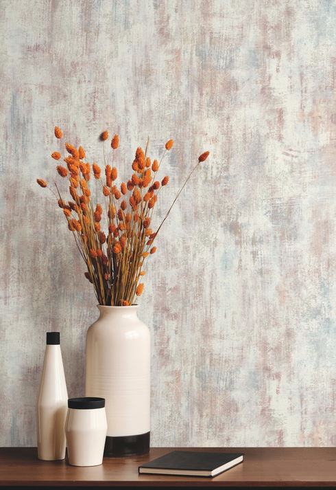 Concrete Patina Mutlicolor & Grey Wallpaper