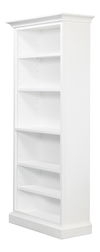 Open Shelf Bookcase, Cortina White, Shelving & Bookcase by Sarreid, 35" length x 16" width x 78" height thumbnail 9