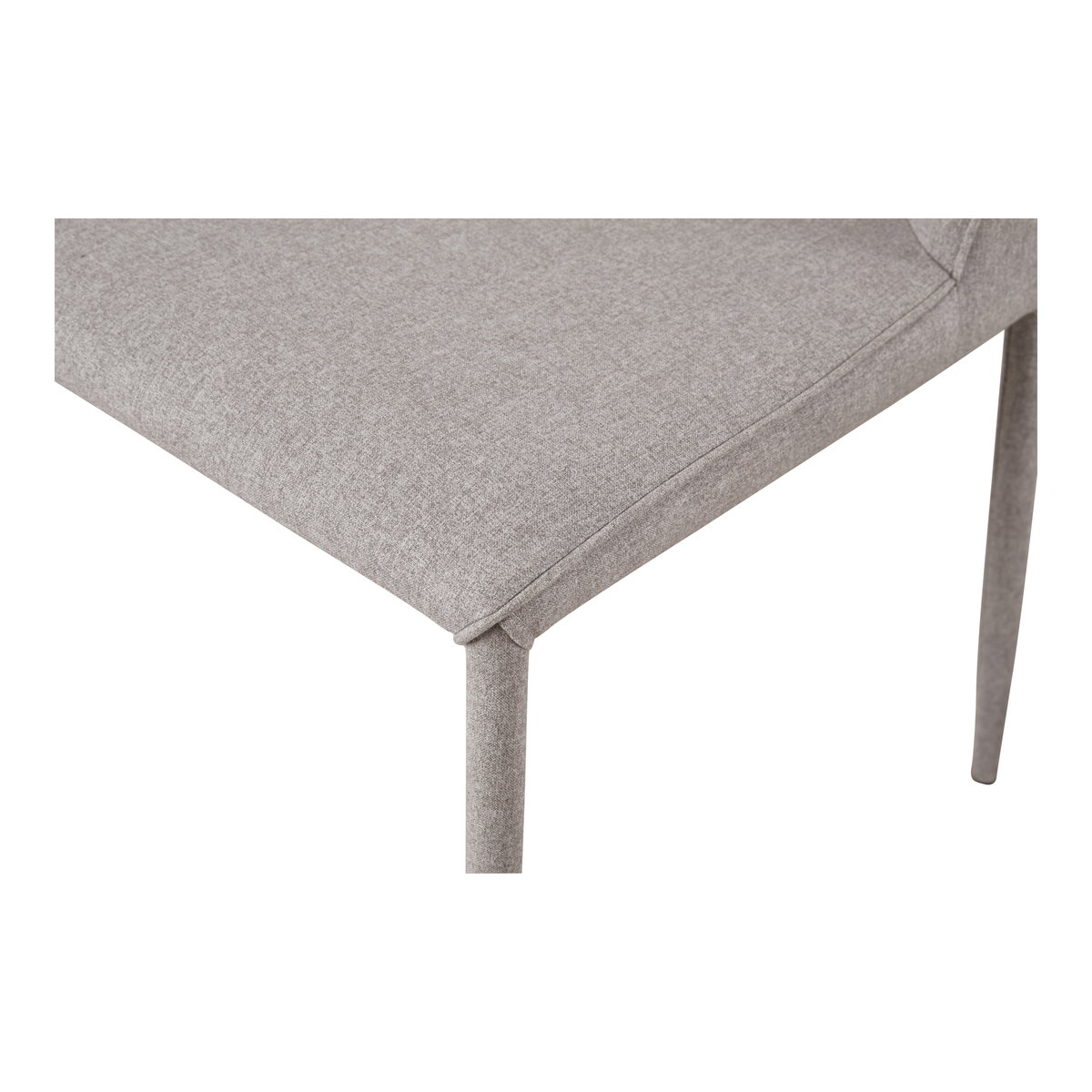 Nora Dining Chair Light Grey - Set Of Two, by Moe's Home, 17.75" width x 33.5" height x 22" depth View 8