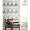 Pine Cone Ribbon Charcoal Metallic Wallpaper thumbnail 2