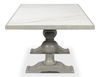 Small 81' Dining Table, Carmine Legno, by Sarreid, 81" length x 40" width x 30" height thumbnail 3
