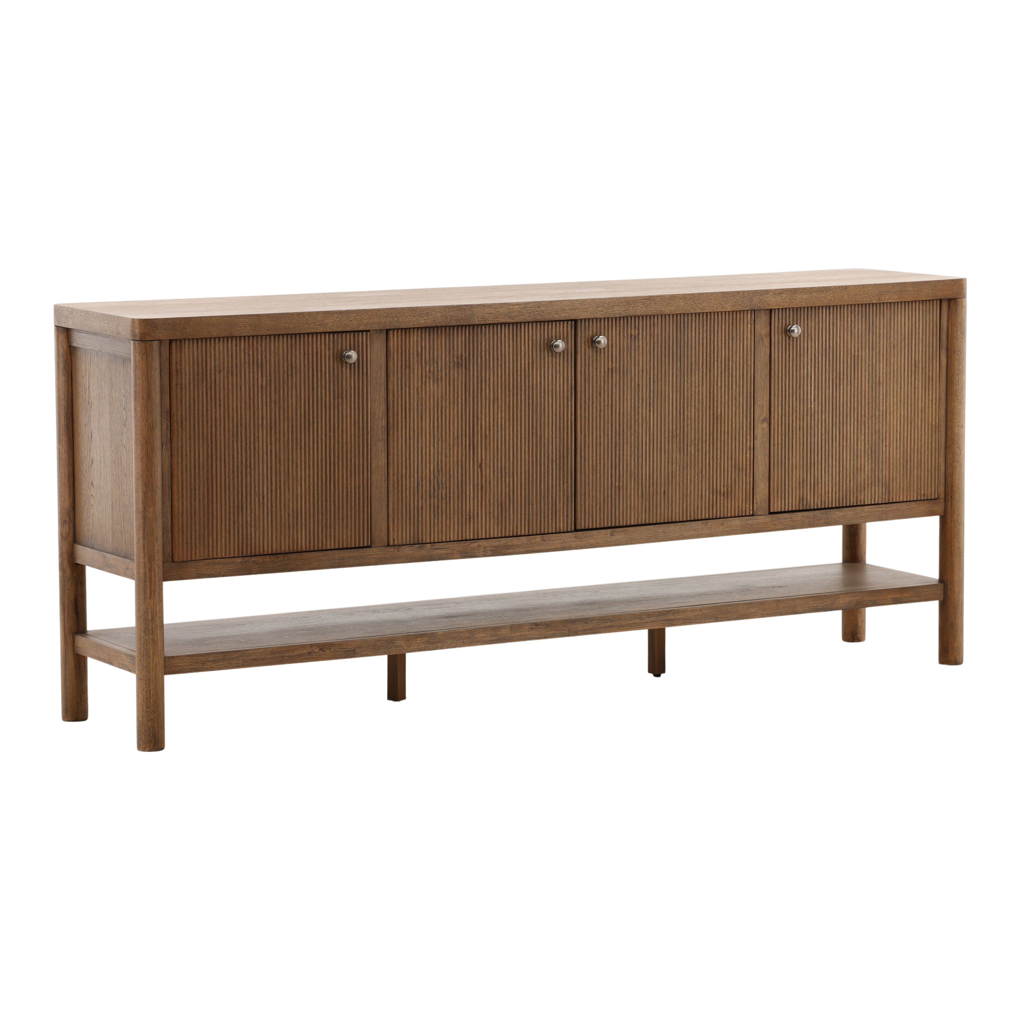 Estrada Sideboard Dark Brown, Sideboards & Buffet by Dovetail, 84" width x 36.25" height x 18" depth View 1