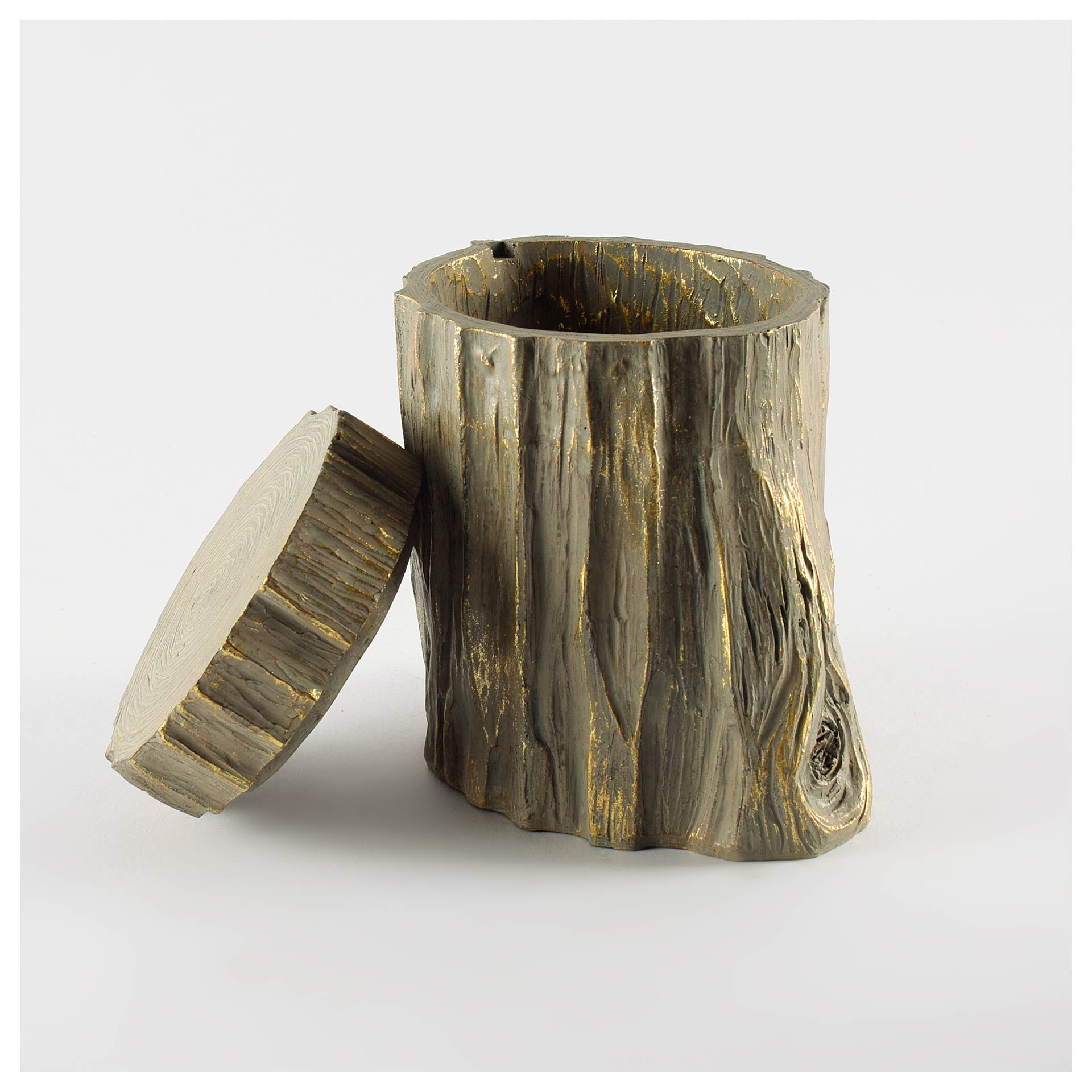 Willow I (Small) 5L x 6W Brown Stump Storage Box, Boxe by Mercana, 5" length x 6.25" width x 7" height View 3