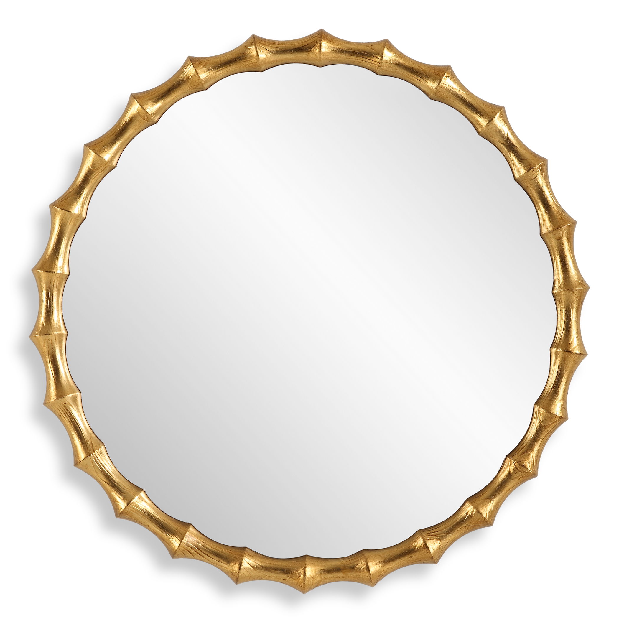 Nacala Round Gold Mirror large image 