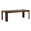 Cadwell Dining Table Brown, by Dovetail, 88.18" width x 30.3" height x 40.9" depth thumbnail 1