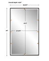 Egon Rectangular Bronze Mirror, by Uttermost, 29.87" width x 50" height x 1.62" depth thumbnail 3