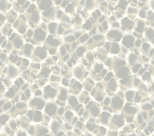 Leopard Rosettes Grey Wallpaper