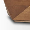 Arreto Hexagonal Hinged Solid Wood Top and Base Coffee Table, by Mercana, 36" length x 36" width x 15" height thumbnail 11