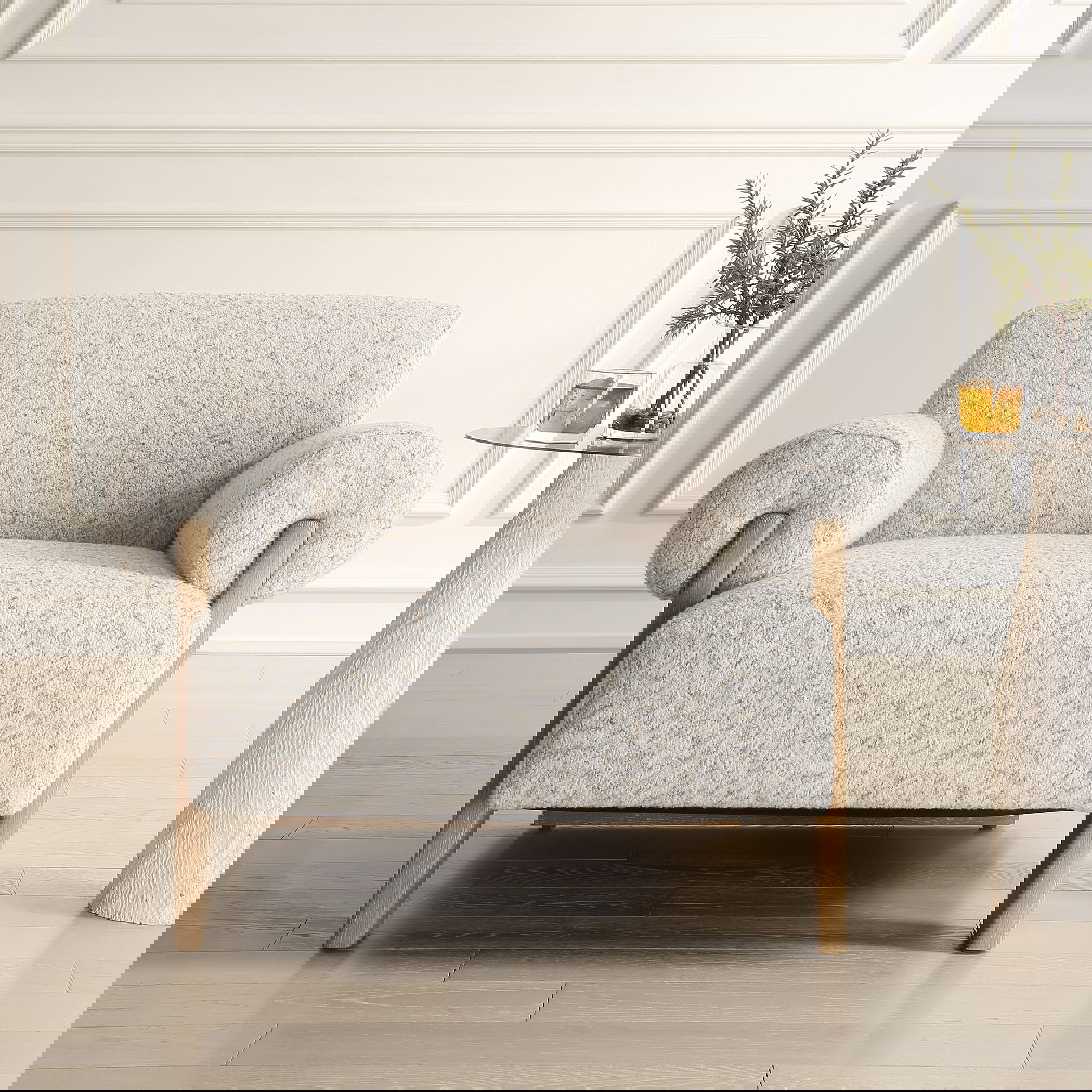 Juncture Upholstered Accent Chair, Furniture by Uttermost, 38.25" width x 28.5" height x 34.5" depth View 2