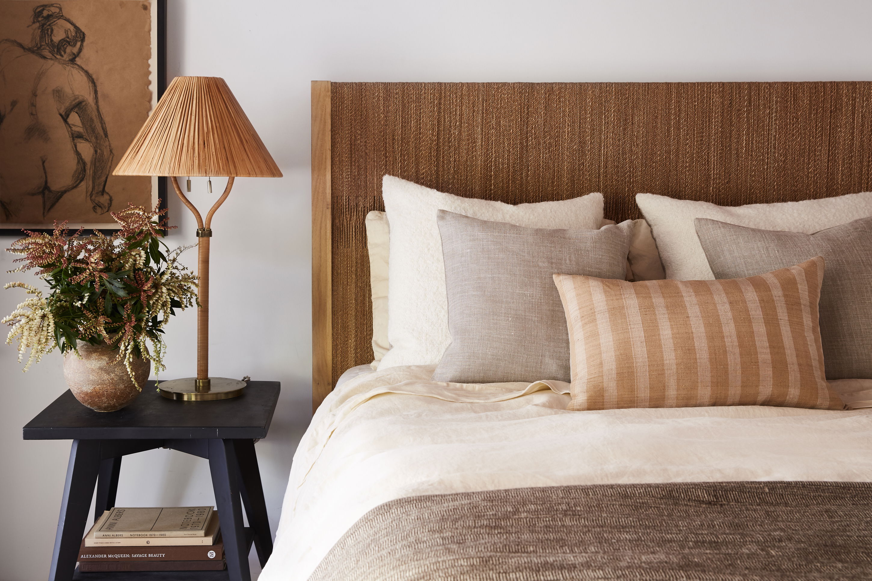 Delphine Table Lamp, by Woven, 31" height x 16.5" diameter View 3