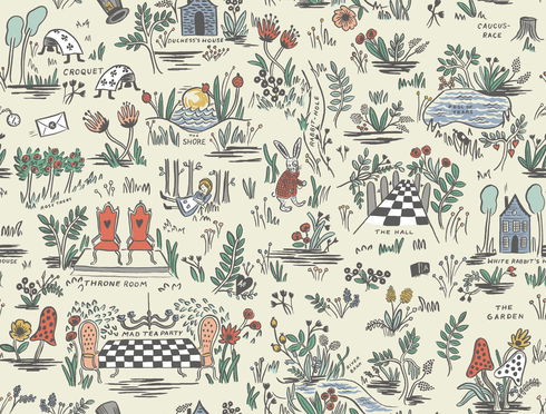 Wonderland Pastel Peel & Stick Wallpaper