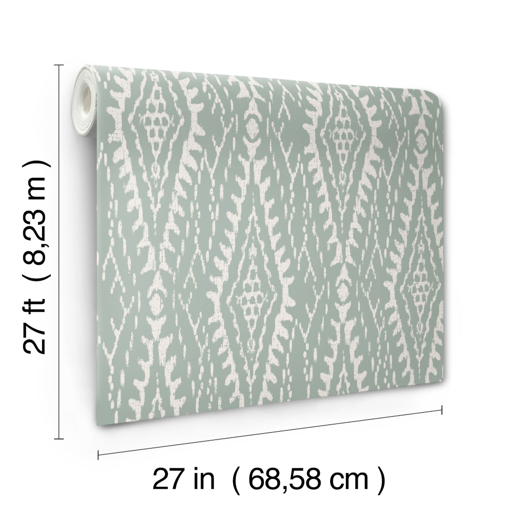 Rousseau Paperweave Sage Wallpaper large image 