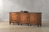 French Country Sideboard, Old Pine Stain, Cabinets & Sideboard by Sarreid, 87" length x 19" width x 34" height thumbnail 13