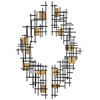 Reflection Metal Grid Wall Decor Set/2, Sculptural Wall Art by Uttermost, 18.75" width x 57.5" height x 2.37" depth thumbnail 7
