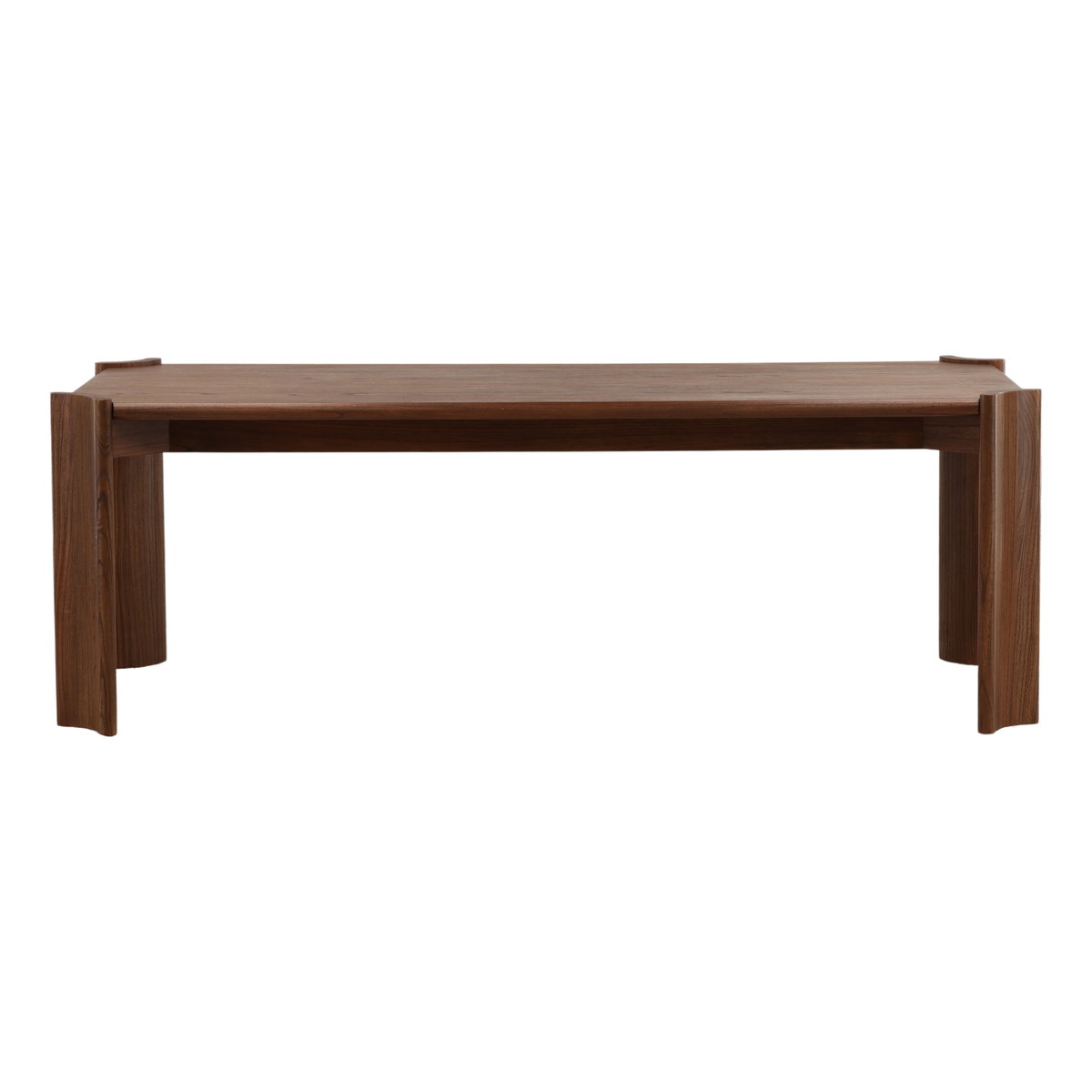 Cadwell Dining Table Brown, by Dovetail, 88.18" width x 30.3" height x 40.9" depth View 2