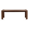 Cadwell Dining Table Brown, by Dovetail, 88.18" width x 30.3" height x 40.9" depth thumbnail 2