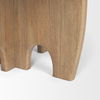 Sonomi Brown Solid Rubber Wood with Round Oak Tabletop Dining Table thumbnail 9