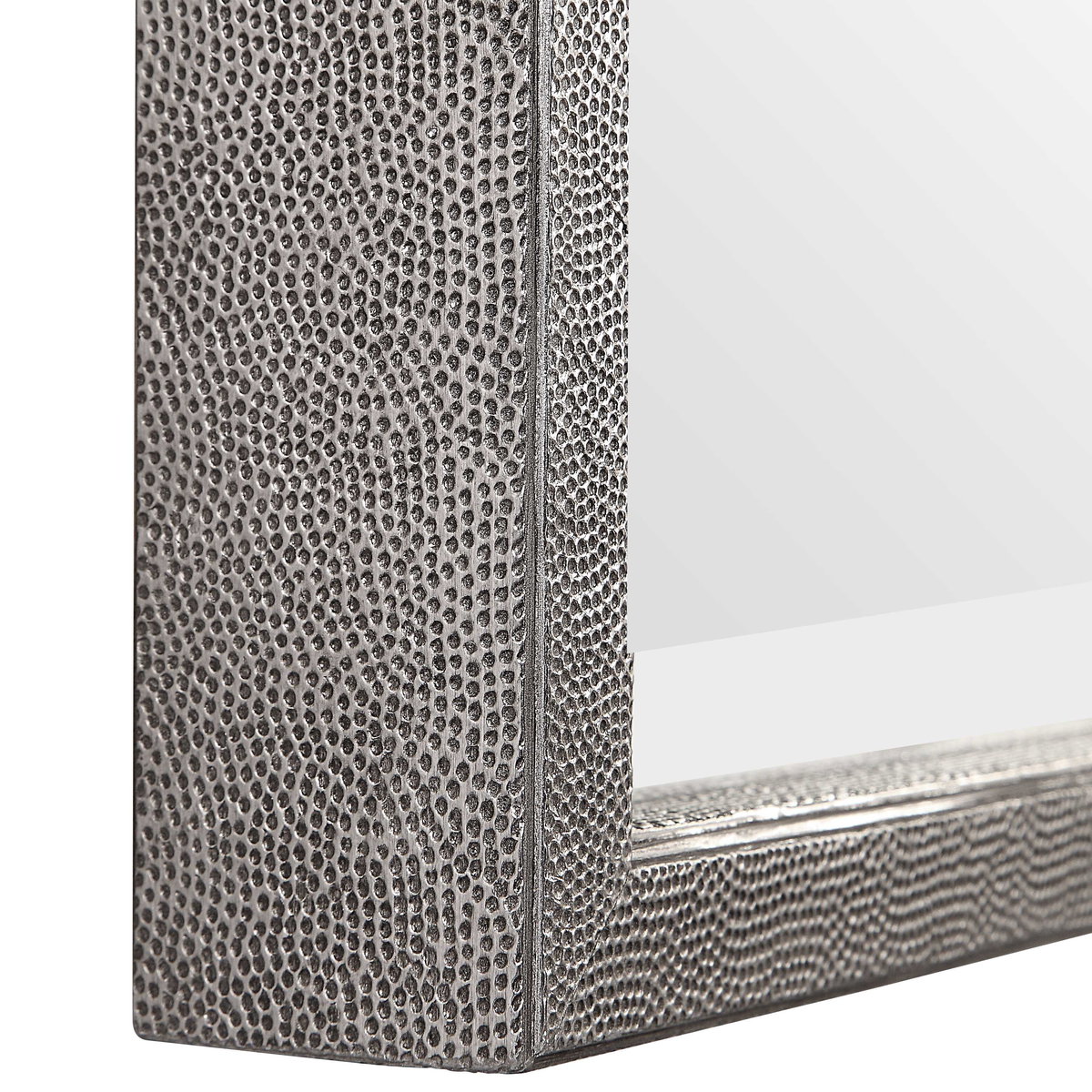 Gabelle Metallic Silver Mirror, by Uttermost, 32" width x 62" height x 2.75" depth View 6