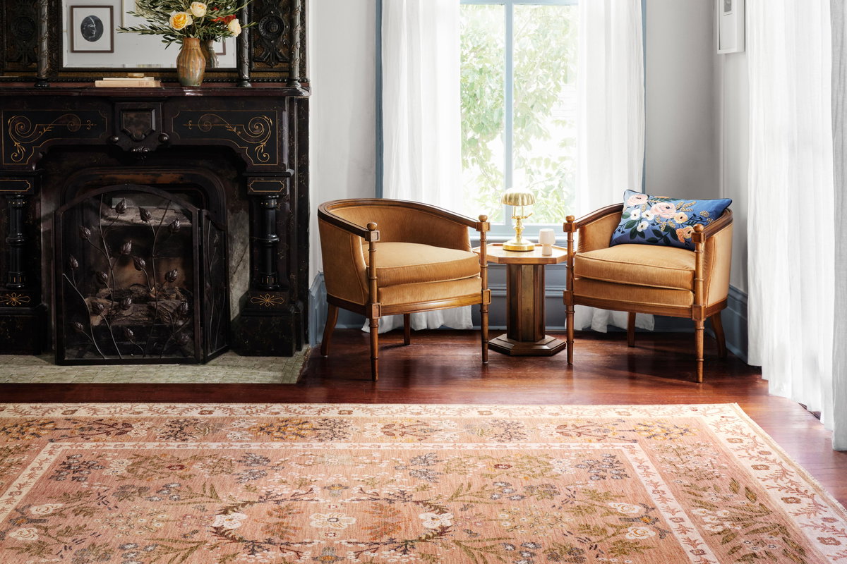 Rifle Paper Co. x Loloi Kismet Rug, 9'3" length x 12'6" width View 4