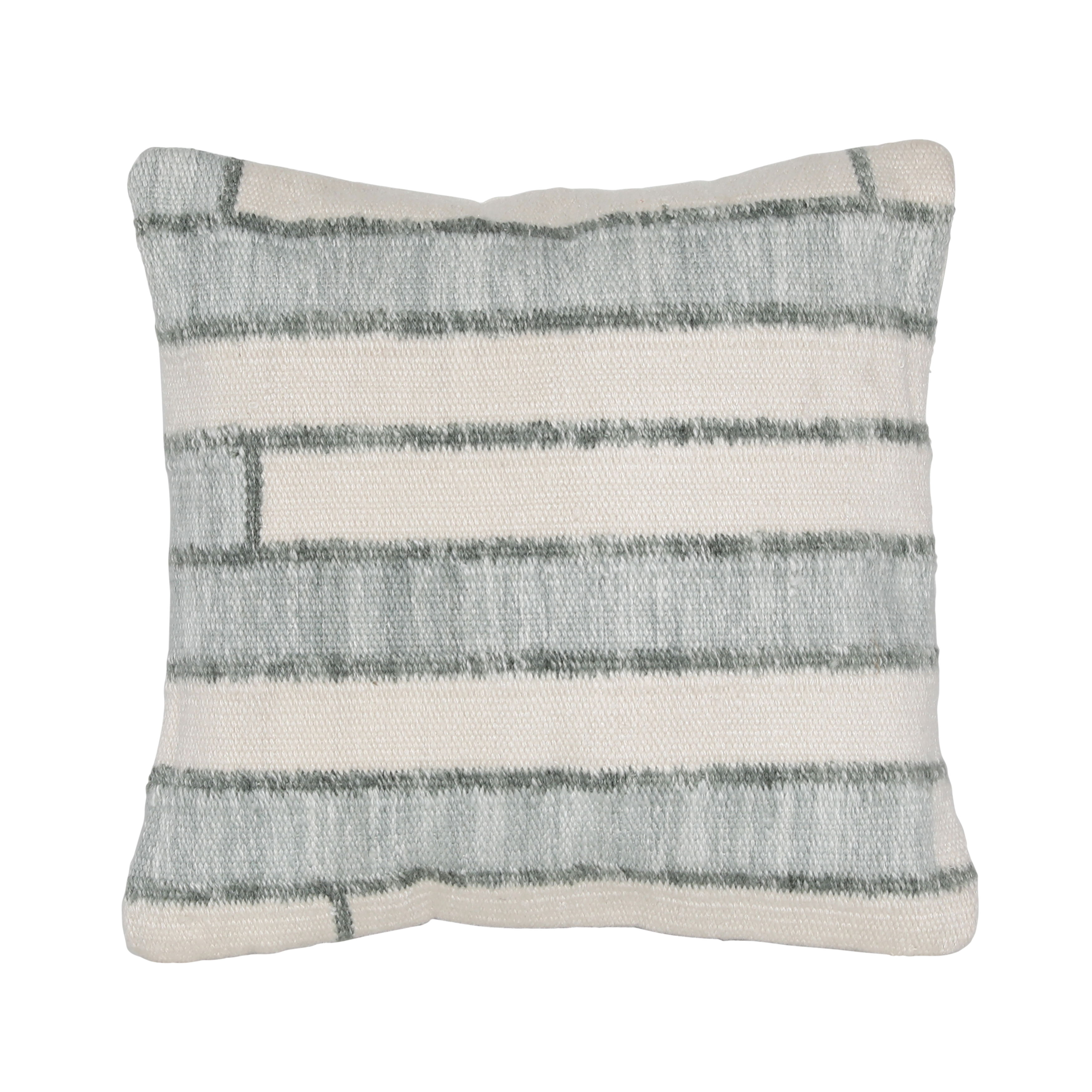Ashma Pillow Seafoam Green/ Ivory large image 