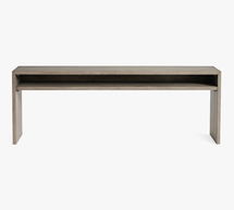 Online Designer Combined Living/Dining Byron 84" Waterfall Console Table, Mason Gray