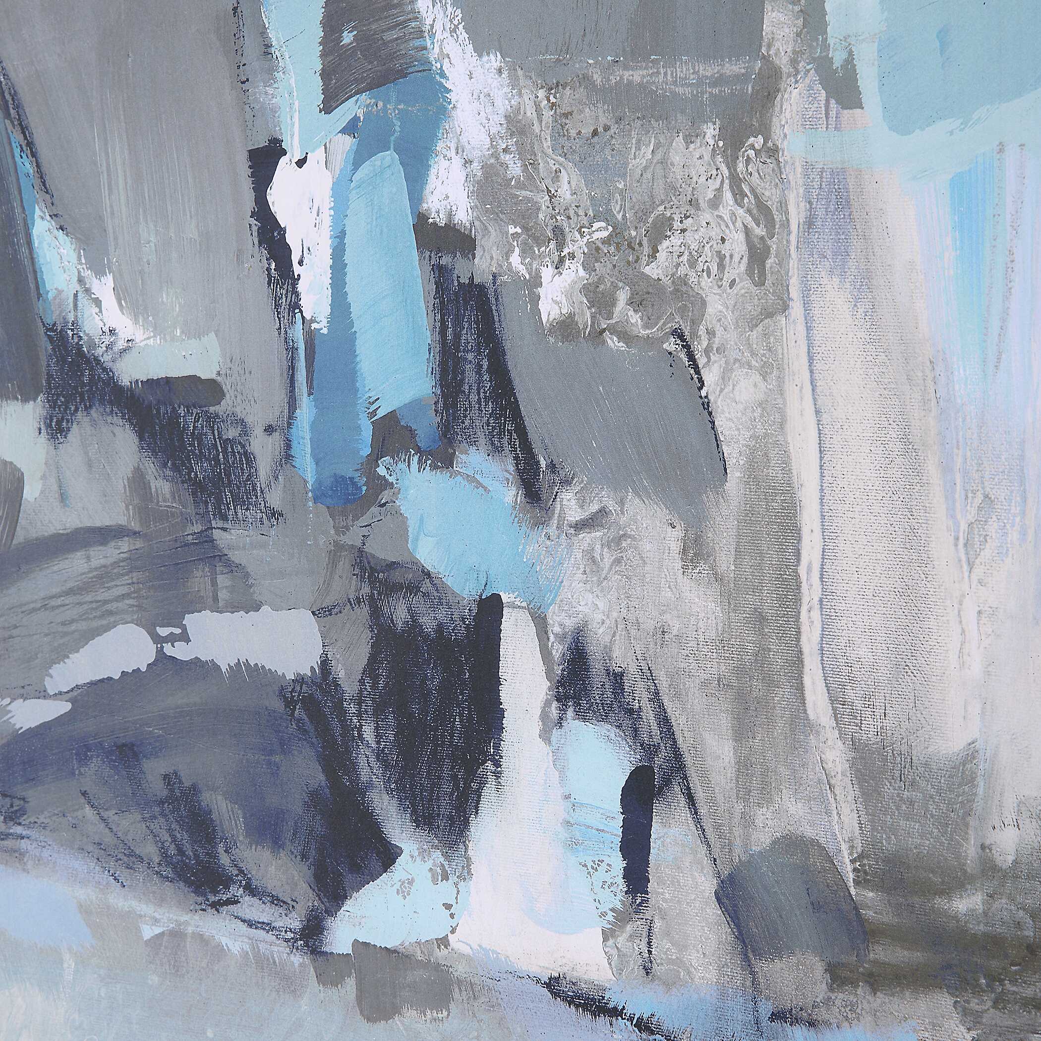 Misty Moonlight Abstract Framed Print large image 