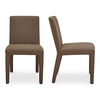 Monte Dining Chair Brown - Set Of Two, by Moe's Home, 19" width x 33" height x 23" depth thumbnail 2