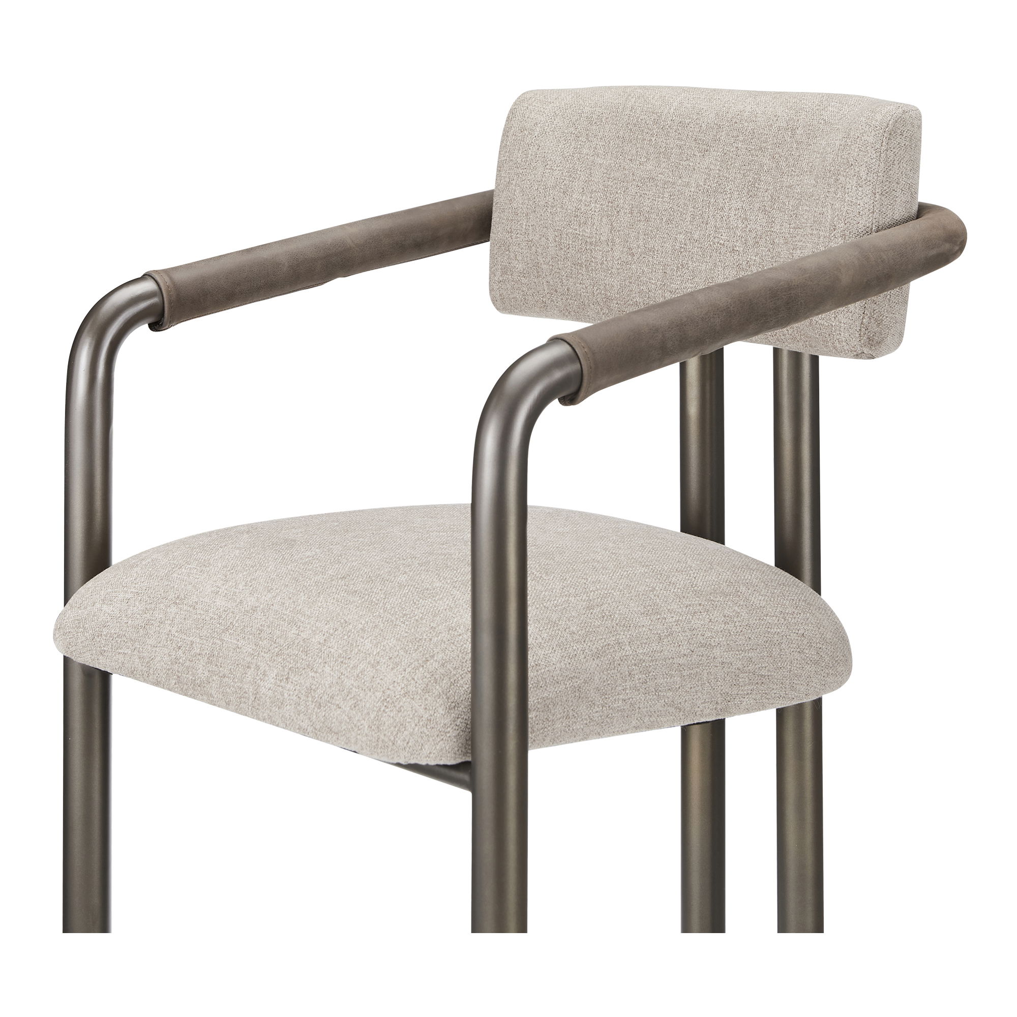 Cassidy Counter Stool Light Brown, Counter & Bar Stool by Moe's Home, 21.5" width x 37.4" height x 22" depth View 5