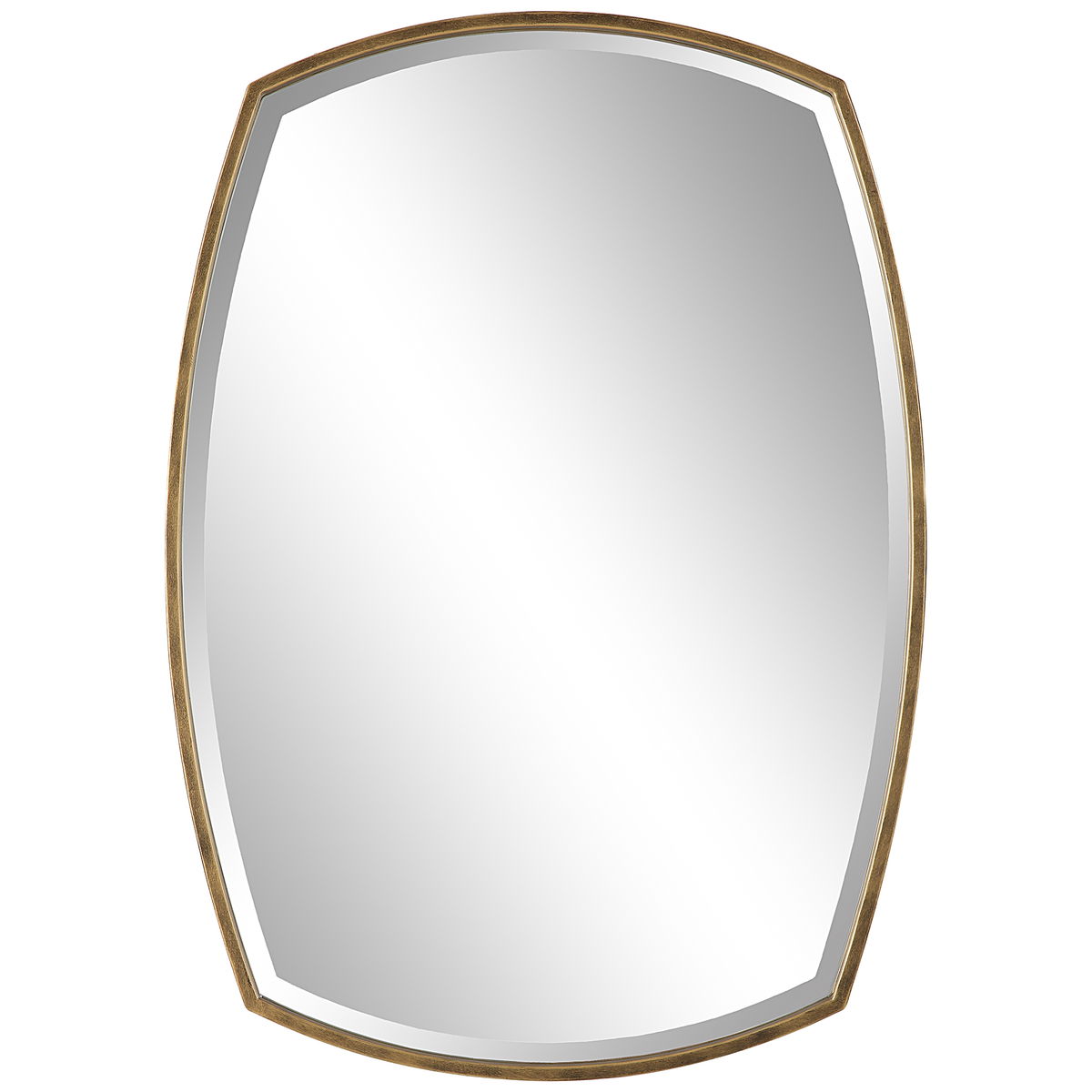 Varenna Aged Gold Vanity Mirror, by Uttermost, 2'3.12" width x 3'2.12" height x 1.87" depth View 1