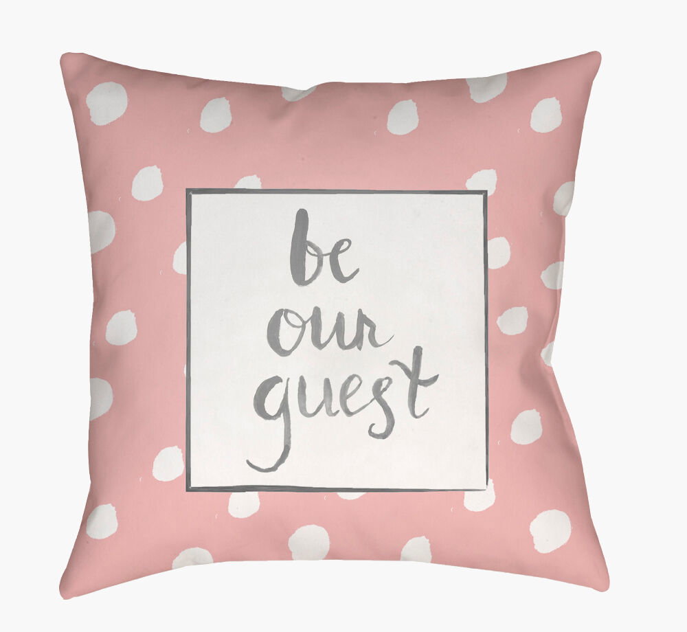 Be Our Guest Accent Pillow, Decorative Pillow by Surya, 20" length x 20" width