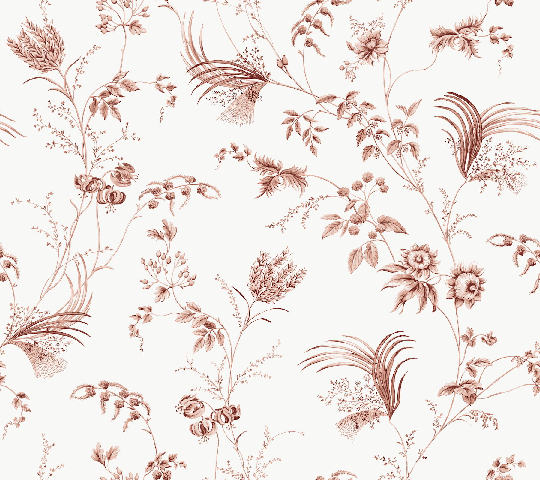 Floral Lace Brick Wallpaper large image 
