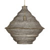 Sigh Woven Brass 1 Light Pendant, by Uttermost, 1'8" width x 1'8.6" height x 1'8" diameter x 1'8" depth thumbnail 7