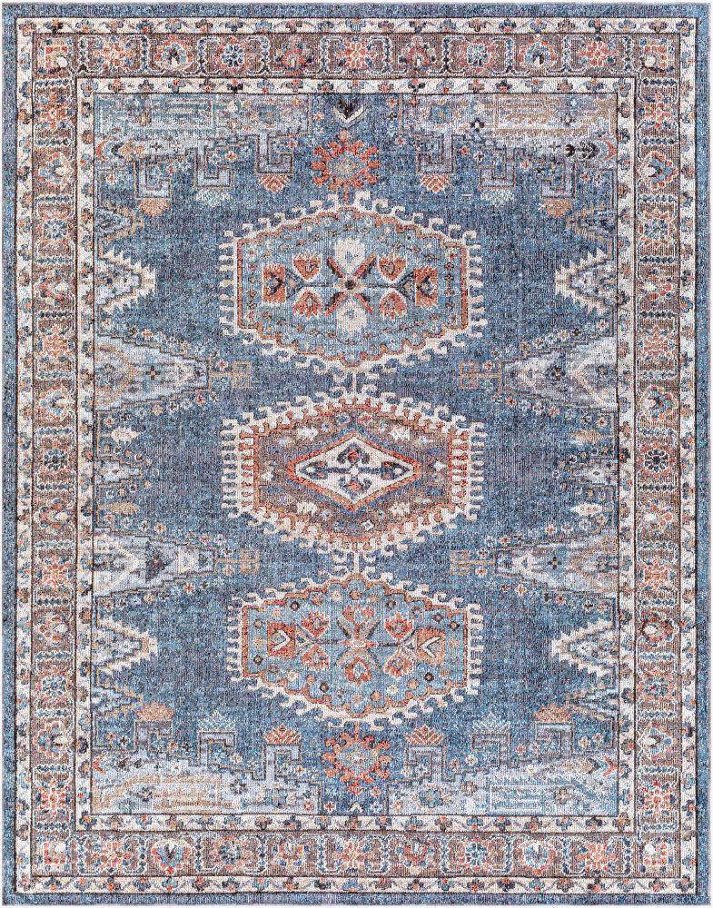 Daytona Beach Machine Woven Rug, by Surya, 9'0.27" length x 6'6.74" width