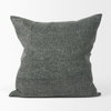 Jack 22x22 Green Linen Square Decorative Pillow Cover, by Mercana, 22" length x 22" width x 0.2" height thumbnail 8