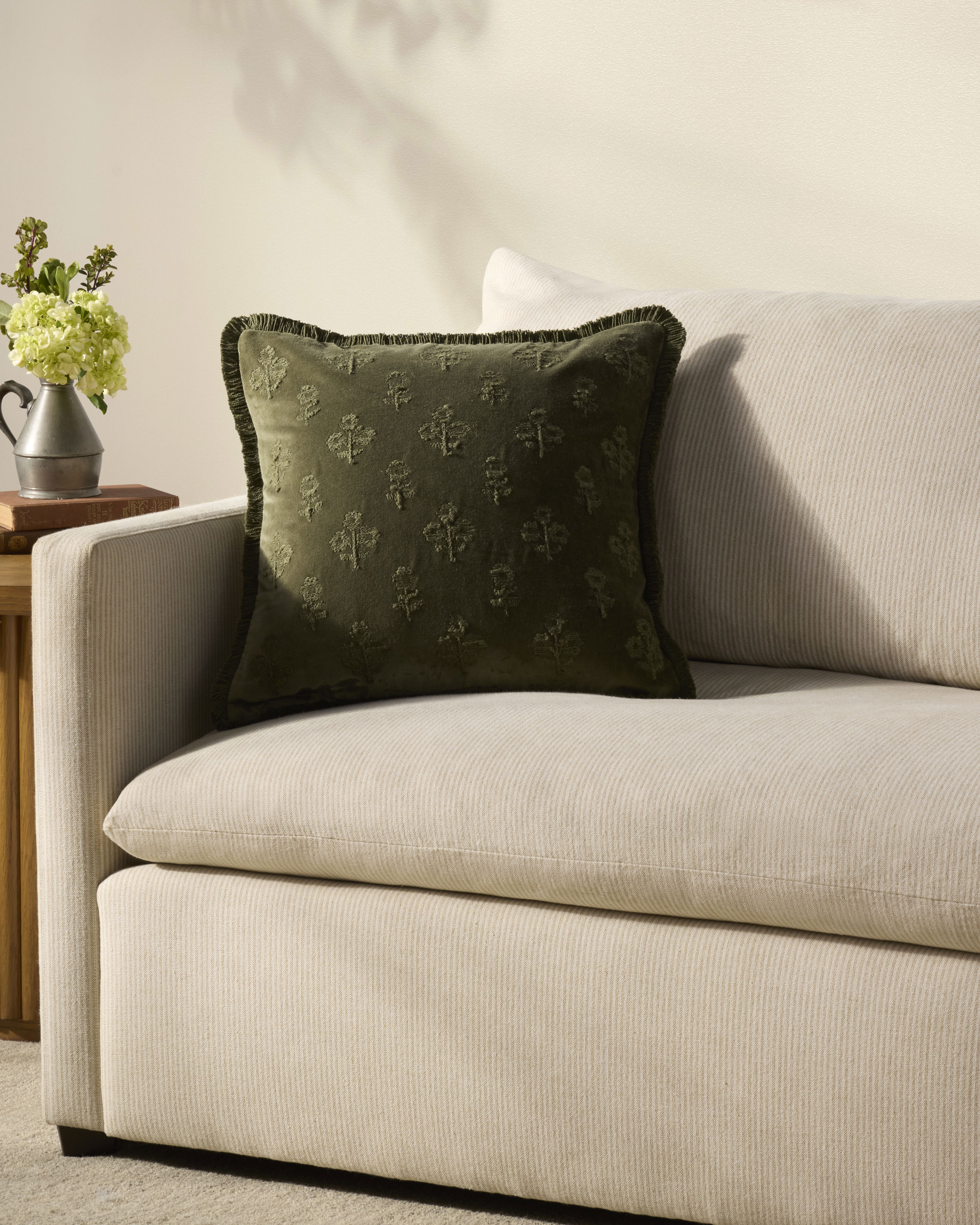 Chris Loves Julia x Loloi Darla, Decorative Pillow, 18" length x 18" width View 2