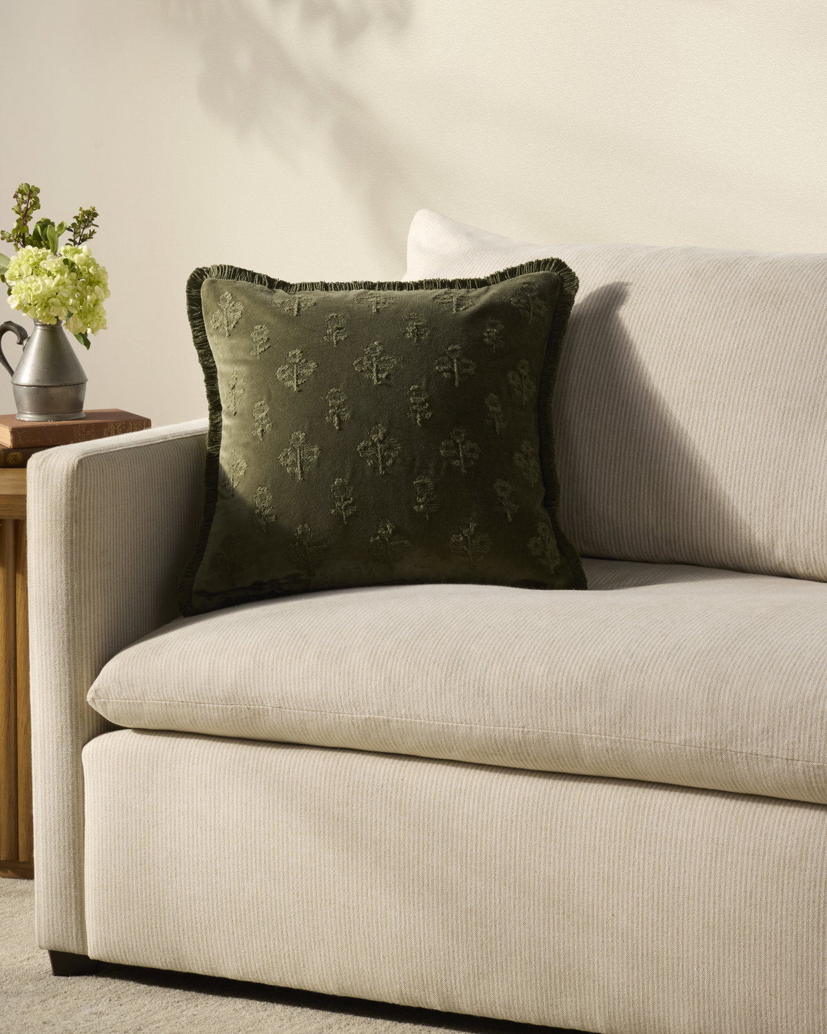 Chris Loves Julia x Loloi Darla Pillow, Decorative Pillow, 18" length x 18" width View 2