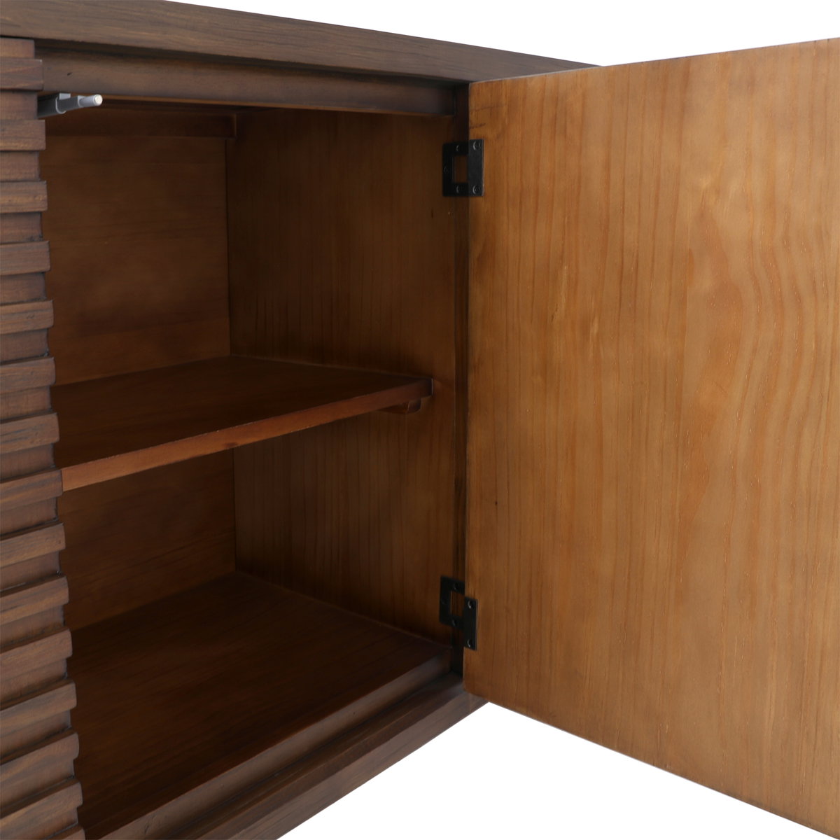 Essie Sideboard Brown, Sideboards & Buffet by Dovetail, 82.75" width x 32.2" height x 15.75" depth View 7