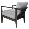 Brunei Modern Gray Accent Chair, by Uttermost, 28.25" width x 33.5" height x 32.5" depth thumbnail 5