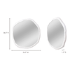 Foundry Large Mirror White, by Moe's Home, 36.5" width x 36.5" height x 1.5" depth thumbnail 5