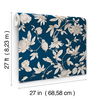 Passion Flower Toile Navy Wallpaper thumbnail 7