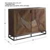Evros Reclaimed Wood 2 Door Cabinet, Cabinets & Chest by Uttermost, 52" width x 39" height x 18" depth thumbnail 3