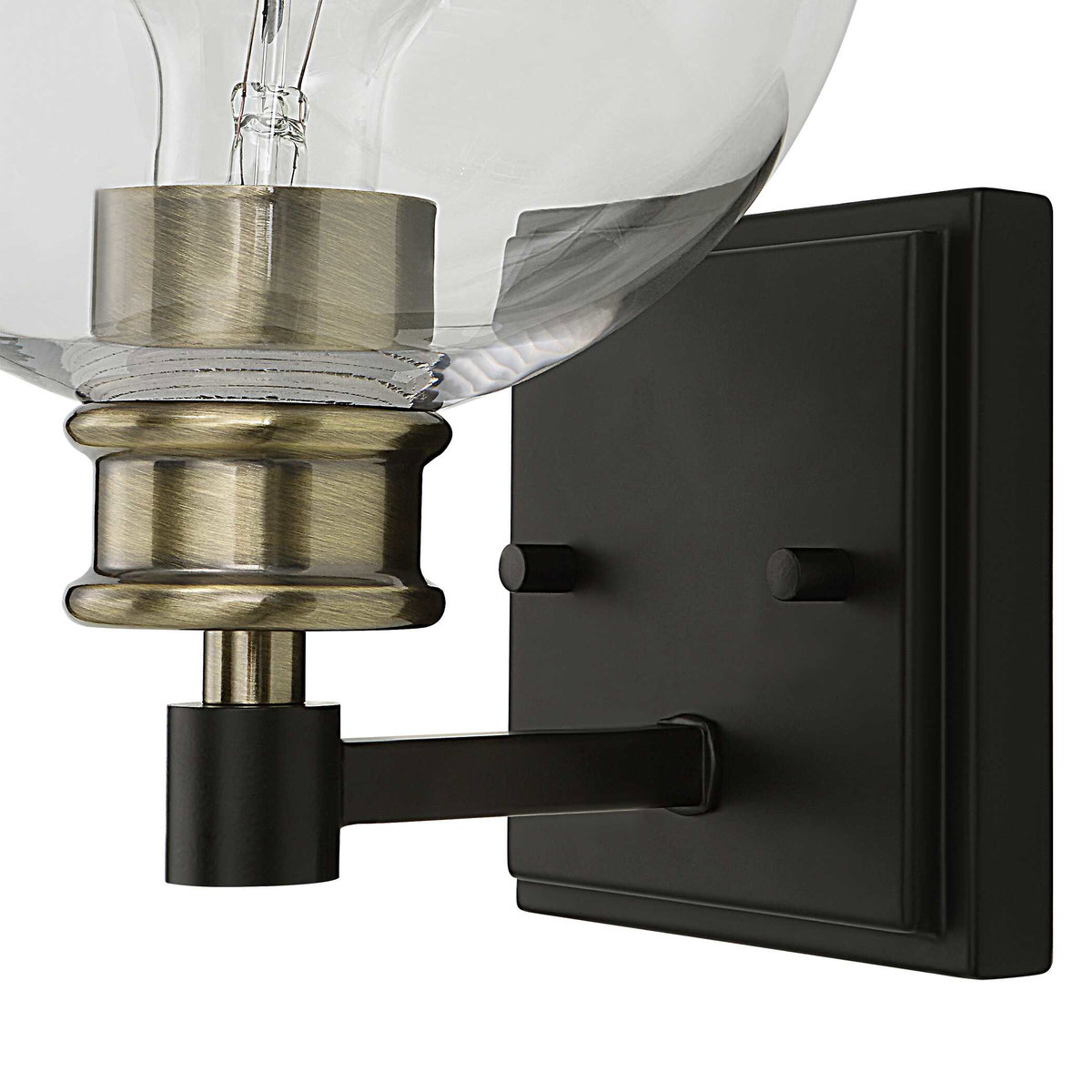 Kent Edison 1 Light Sconce, by Uttermost, 7" width x 9.25" height x 7.5" depth View 7